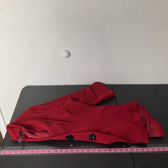 IC by Connie K Blazer Women Sz XL Red Slinky Two Button Jacket Artsy Lagenlook - Picture 11 of 12